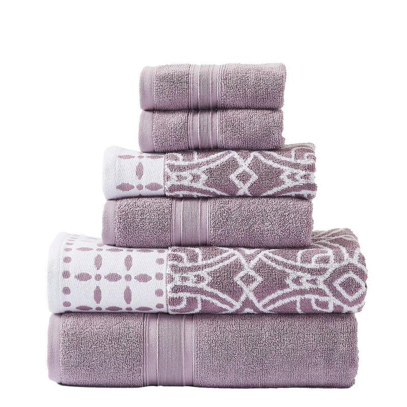 Orchid Cotton 6-Piece Hand and Washcloth Set