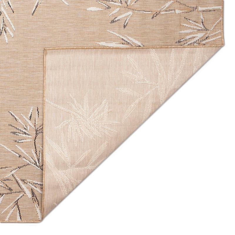 Liora Manne Carmel Bamboo Border Indoor/Outdoor Rug Sand 1'11" x 7'6"