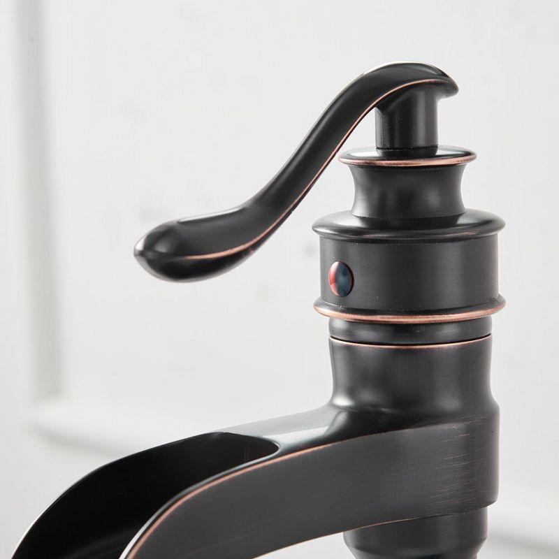 BWE Single Hole Single-Handle Low-Arc Bathroom Faucet