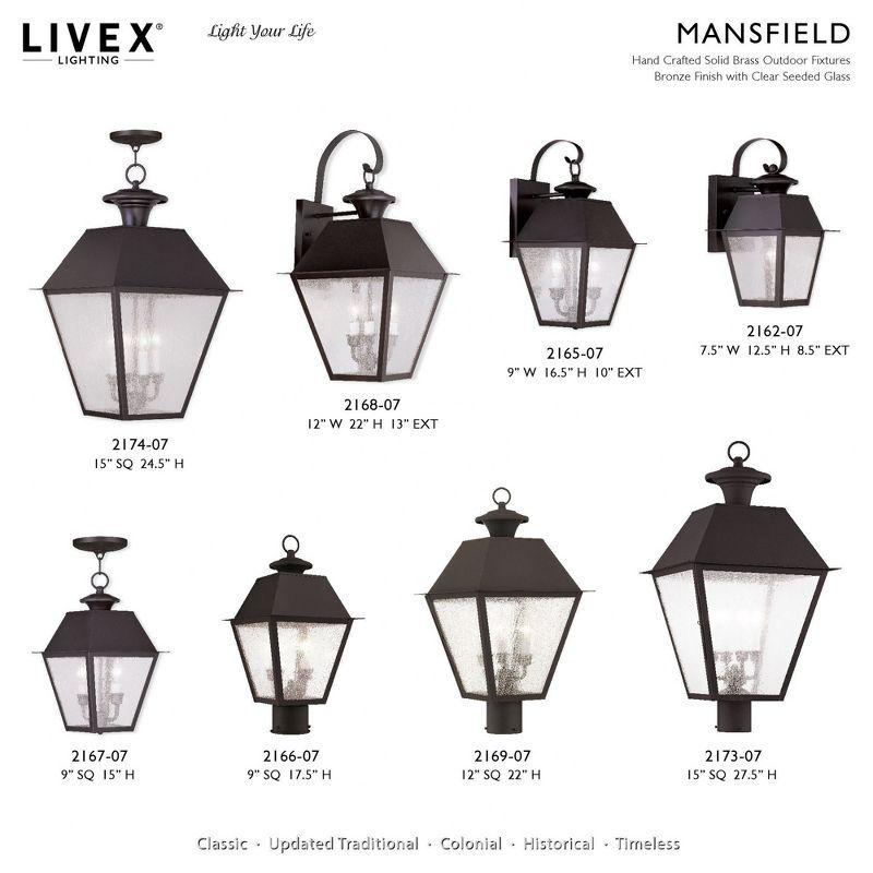 Livex Lighting Mansfield 1 - Light Wall Light in  Bronze