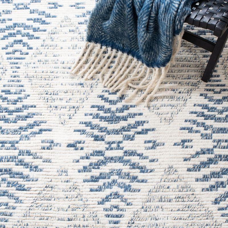 Kenya KNY175 Hand Knotted Area Rug - Blue/Ivory - 8'x10' - Safavieh