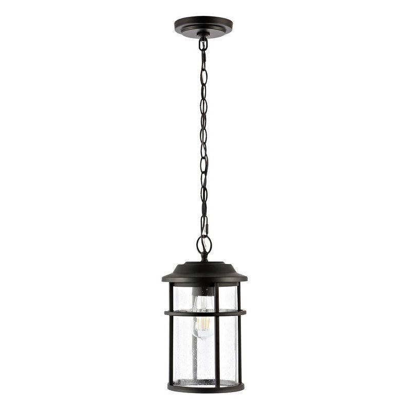 Cianna Outdoor Pendant Lighting - Matte Black - Safavieh.