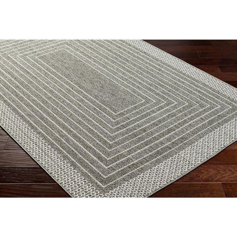 Mark & Day Chaundra 6'6"x9' Rectangle Woven Indoor and Outdoor Area Rugs Medium Gray