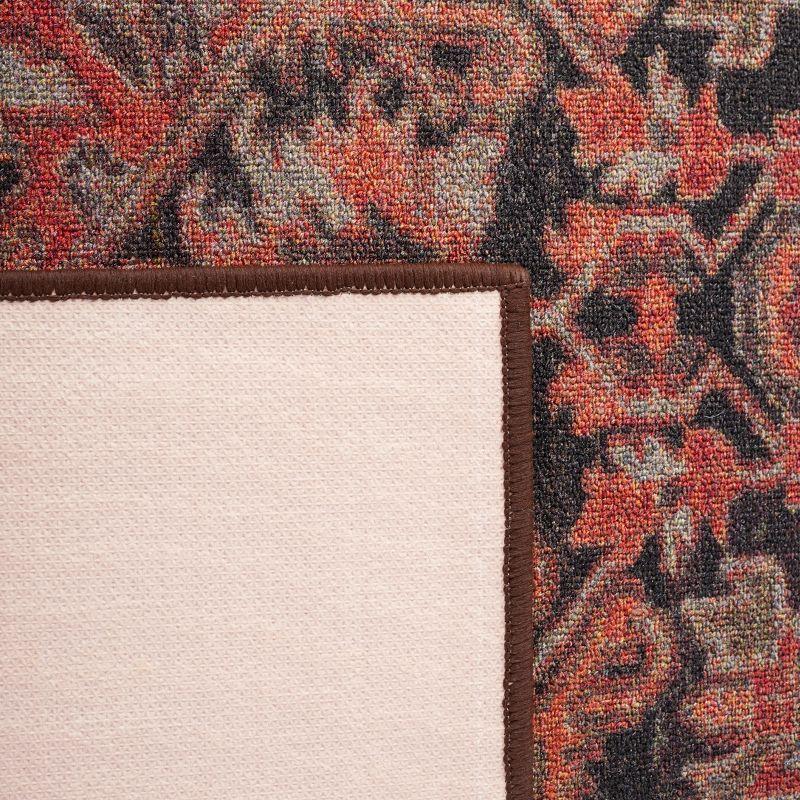 Journey JNY153 Power Loomed Machine Washable Slip Resistant Runner Rug - Navy/Red - 2'2"x7' - Safavieh