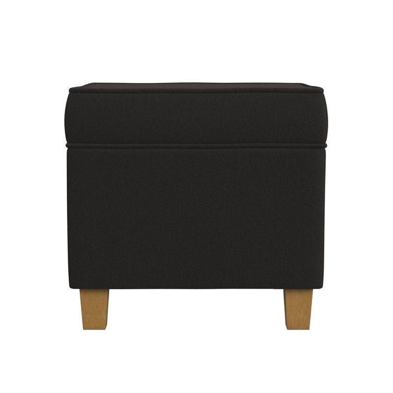 Cole Classics Square Storage Ottoman with Lift Off Top - HomePop