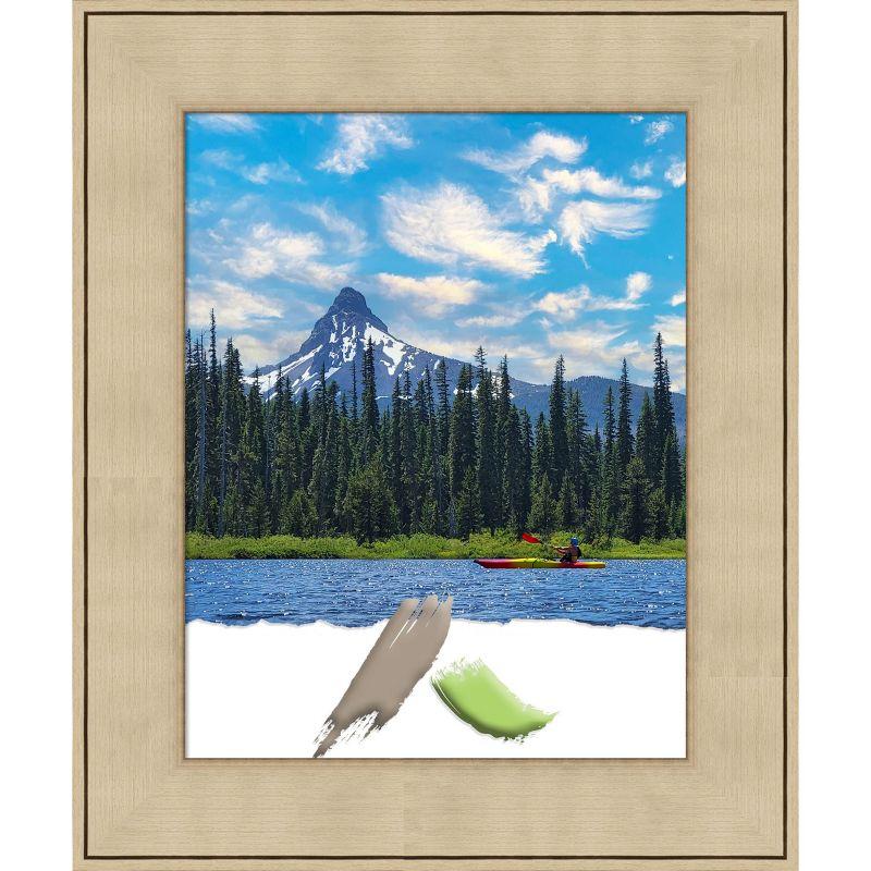 Amanti Art Classic Honey Silver Picture Frame Opening Size 11x14 in.