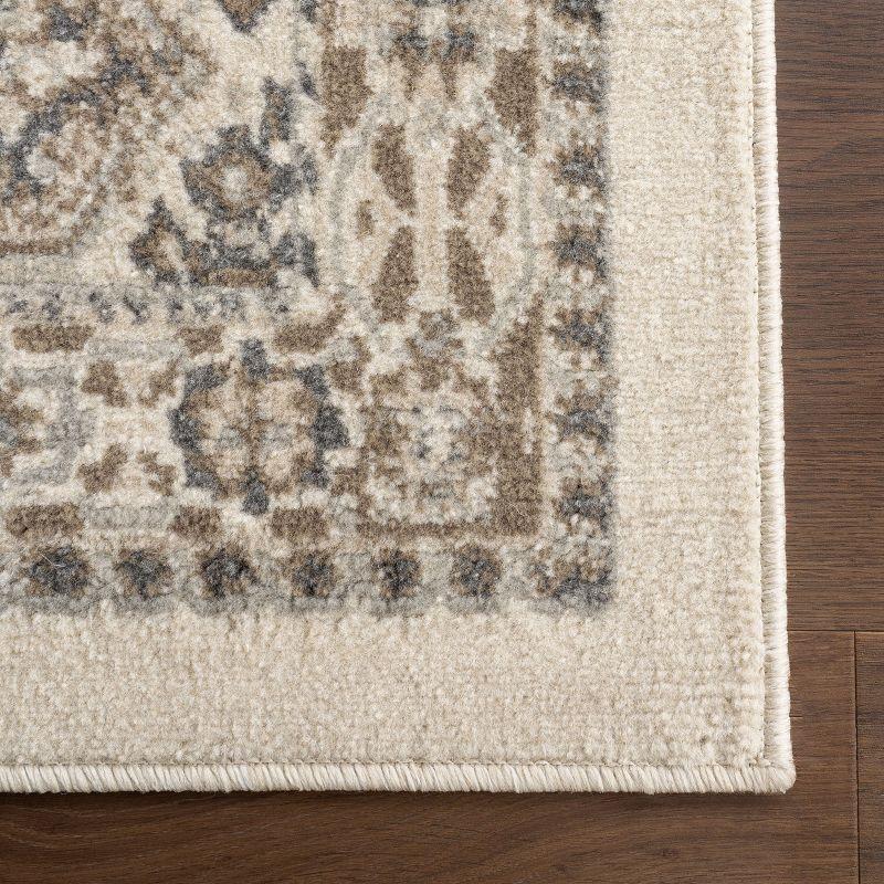 Nuloom 2x10 Becca  Tiled Indoor Area Rug, Beige, Faded Transitional Design, Stain Resistant, BedroomLiving Room, Kitchen,