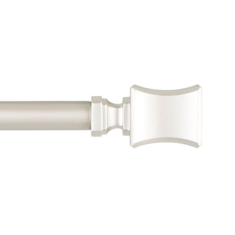 Amalgamated Textiles Exclusive Home Loran 1" Window Curtain Rod and Finial Set, Adjustable