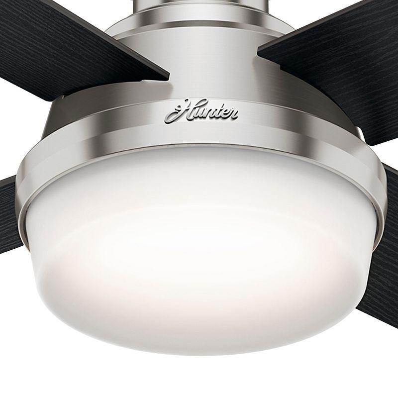 44" Dempsey Low Profile Ceiling Fan with Remote (Includes LED Light Bulb) - Hunter Fan