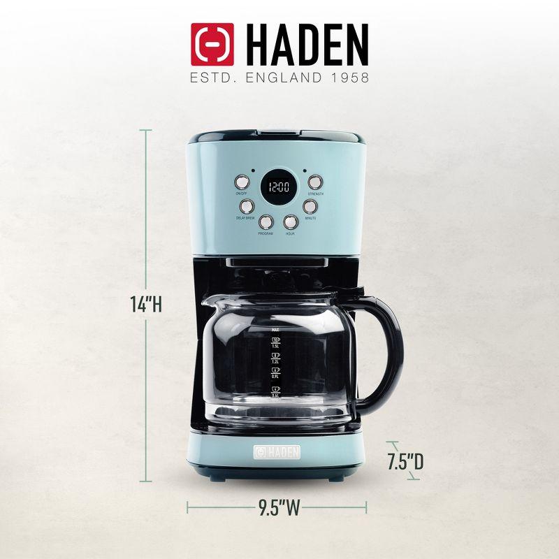 Haden Coffee Machine, 12 Cup Programmable Drip Coffee Maker