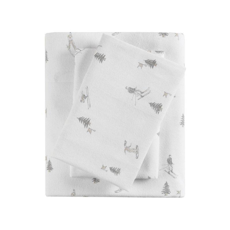 True North by Sleep Philosophy Cozy Cotton Flannel Printed Sheet Set