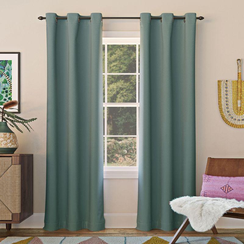 Mineral Blackout Grommet Curtain Panel, 40" x 63" Polyester