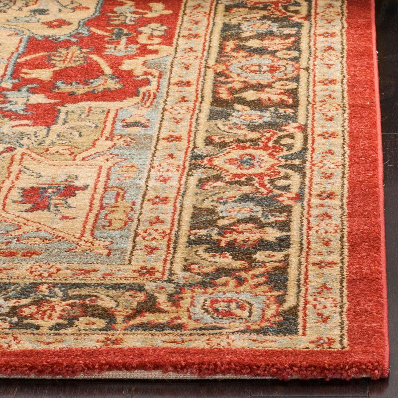 Mahal MAH625 Power Loomed Area Rug - Natural/Navy - 5'1"x7'7" - Safavieh.