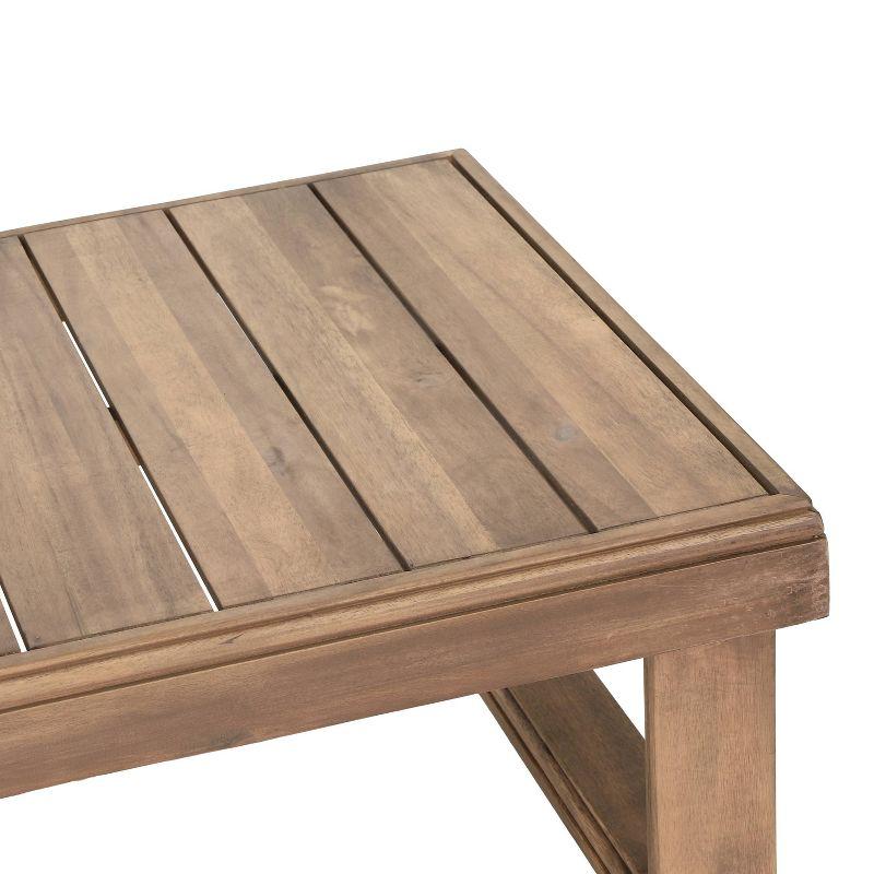 Westchester Outdoor Acacia Wood Rectangular Coffee Table Brown Wash - Christopher Knight Home