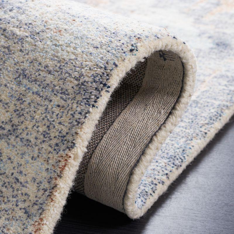 Restoration Vintage RVT113 Hand Tufted Area Rug - Blue/Brown - 8'x10' - Safavieh.