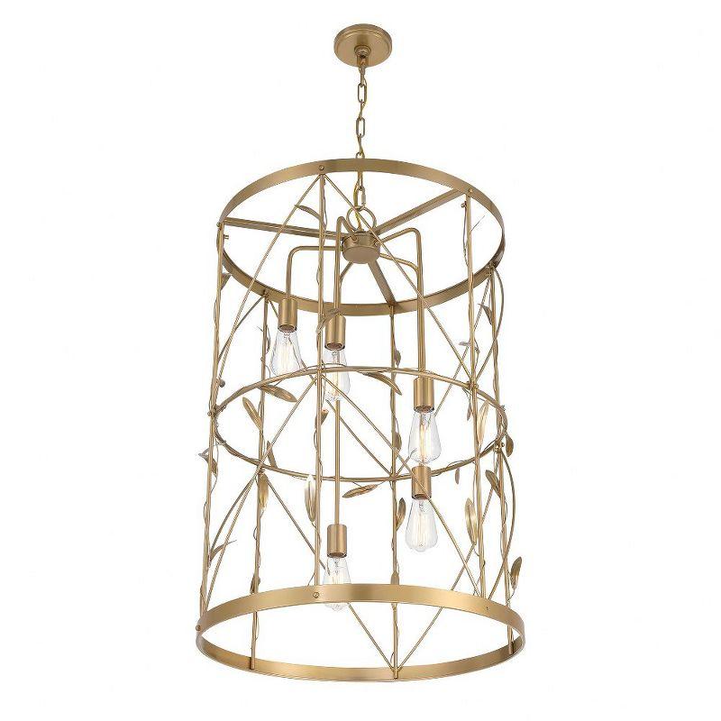 Lexington 5-Light Pendant in Burnished Brass
