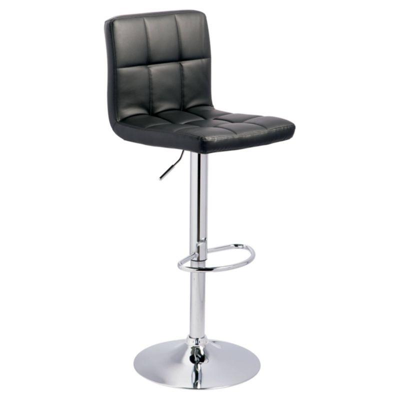 Signature Design by Ashley Bellatier Tall Swivel Barstool Black: Adjustable, Upholstered, Metal Frame