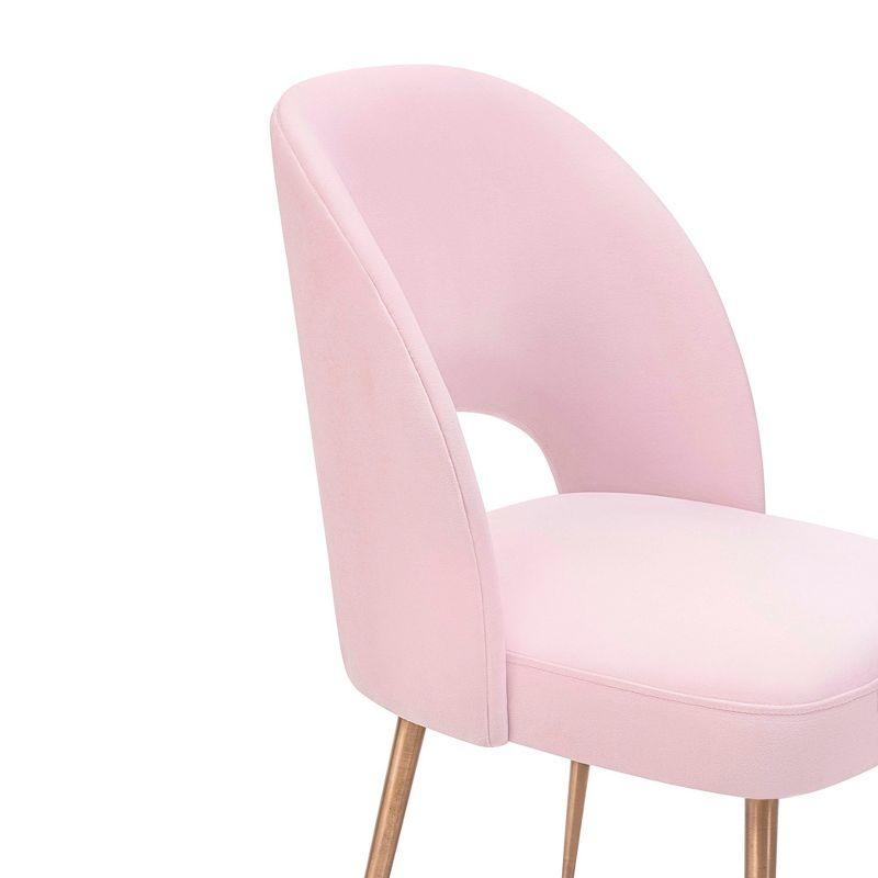 Swell Velvet Metal Side Chair