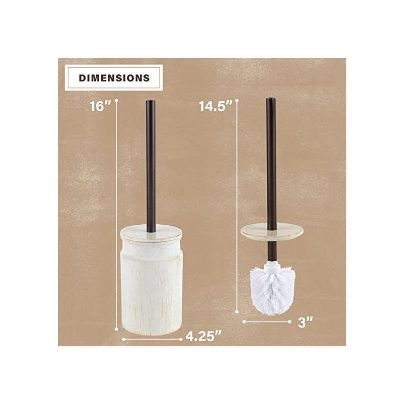 Creative Scents Rustic Luxe Toilet Brush and Holder Set