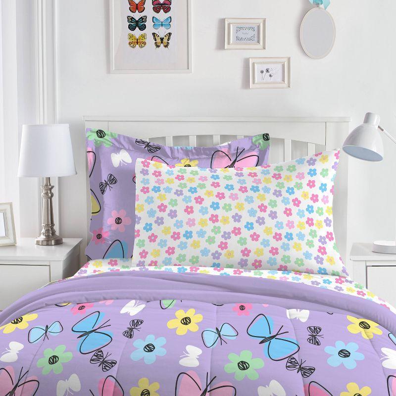 Dream Factory Sweet Butterfly Comforter Set Multi Color