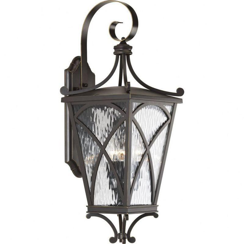 Cadence Oil Rubbed Bronze 3-Light Outdoor Wall Lantern Sconce