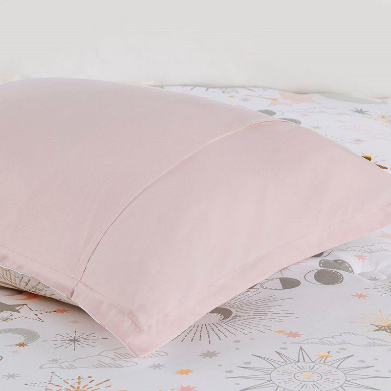 Gracie Mills Dervan Celestial Dreams Starry Sky Metallic Comforter Set with Enchanting Throw Pillow