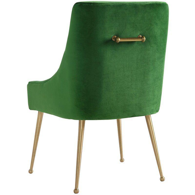 Beatrix 19'' H Velvet Upholstered Metal Parsons Chair