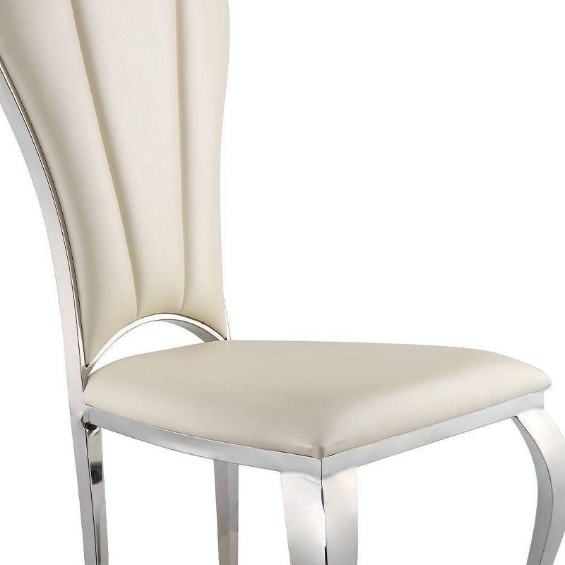 Faux Leather Upholstered Side Chair