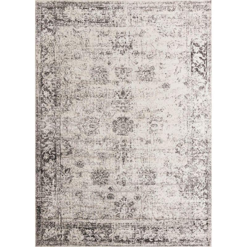 Sofia Collection Reversible Gray Indoor Area Rug