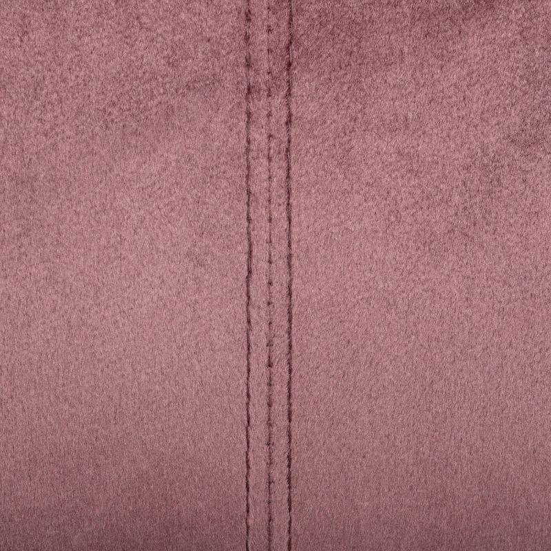 Reitz Modern Glam Velvet Channel Stitch 3 Seater Shell Sofa Blush Pink/Gold - Christopher Knight Home: Durable Iron Legs, Polyester Upholstery