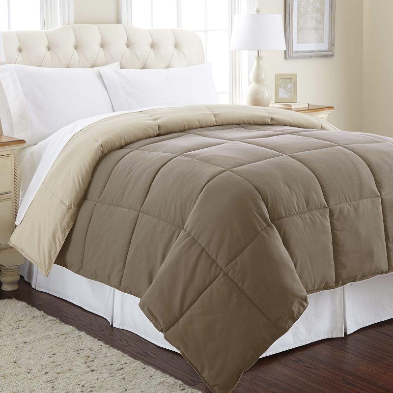 Modern Threads Modern Threads Sanctuary by PCT Down Alternative Microfiber Quilted Reversible Comforter & Duvet Insert - Soft, Comfortable Alternative to Goose Down - Bedding for All Seasons