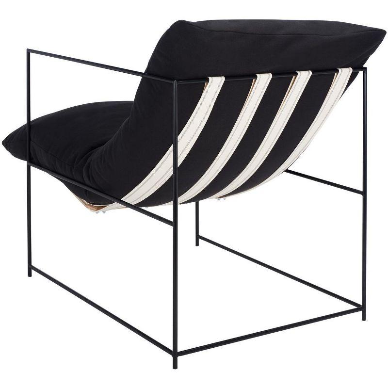 Portland Pillow Top Accent Chair - ACH4511 - Black/Black - Safavieh