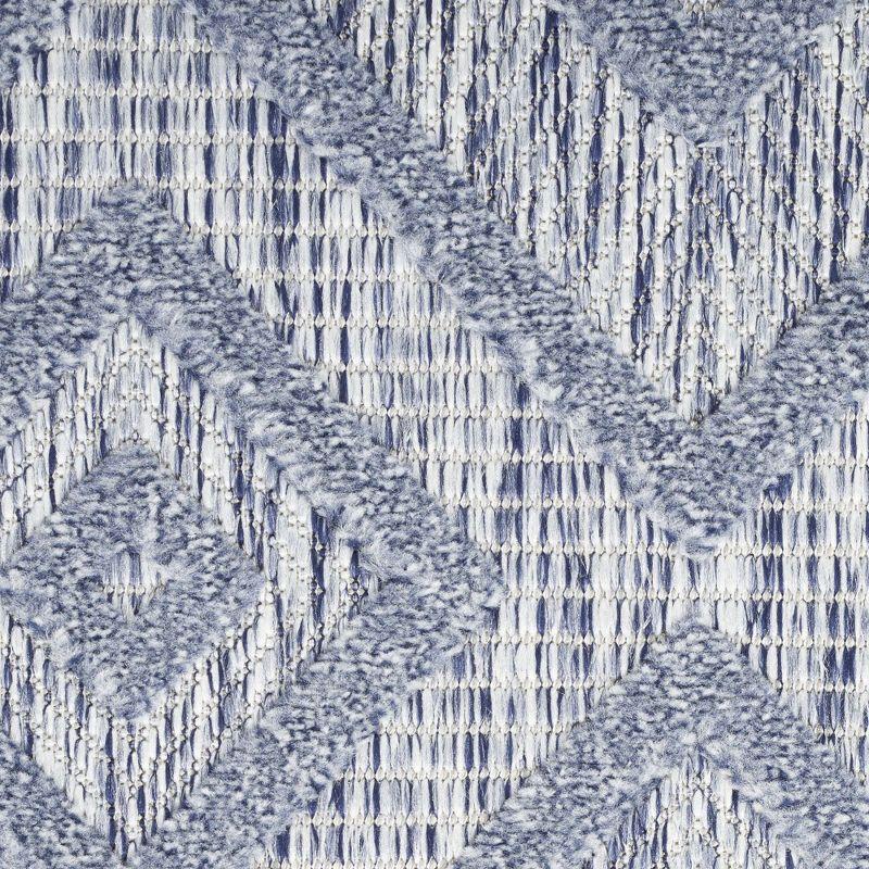 Nourison Versatile 8' x 10' Denim Blue Indoor Outdoor Rug