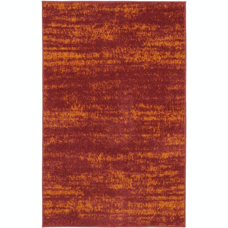 Nourison Essentials 3' x 5' Red Modern Indoor/Outdoor Rug