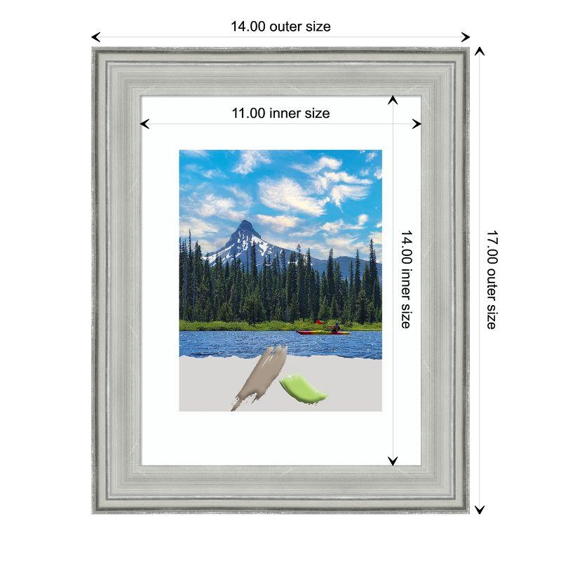 Amanti Art Bel Volto Silver Wood Picture Frame