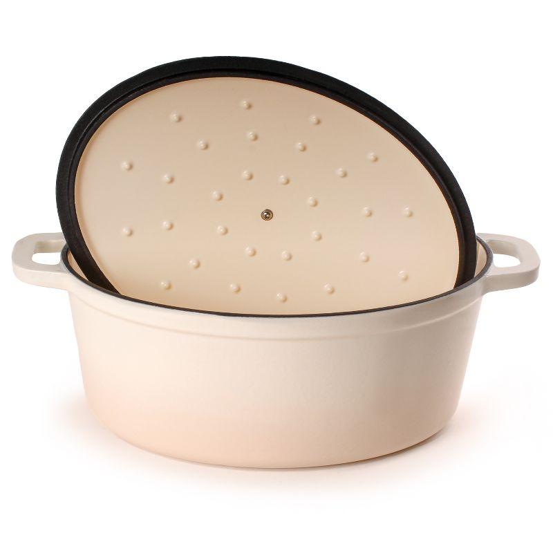 BergHOFF BergHOFF Neo 5Pc Cast Iron Set: 5Qt and 8Qt Covered Dutch Ovens and 10" Fry Pan