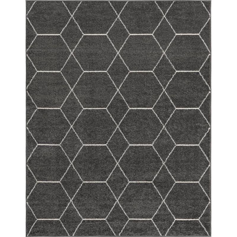 Unique Loom Trellis Frieze Geometric Trellis Indoor Woven Area Rug