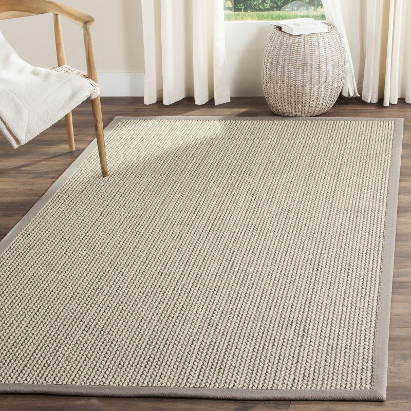 Handcrafted Coastal Charm Gray Wool 5' x 8' Area Rug