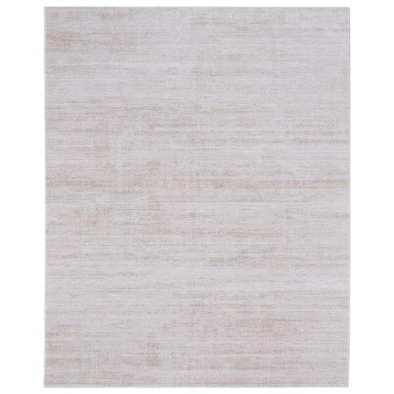 Ivory and Beige Flat Woven Rectangular Area Rug