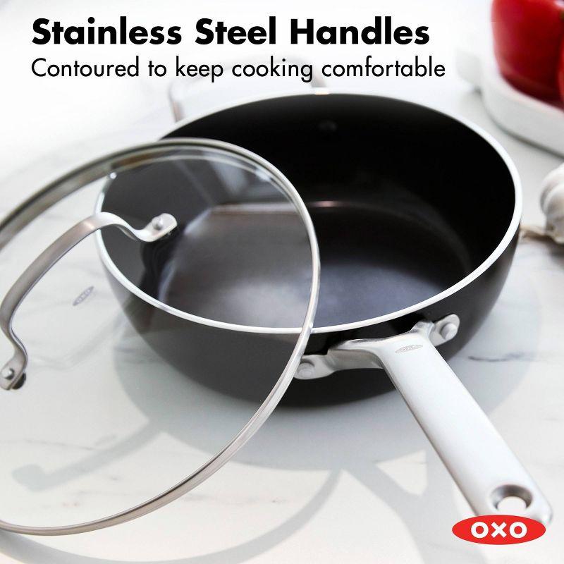 OXO Agility Ceramic Nonstick 3qt Chef's Pan with Lid