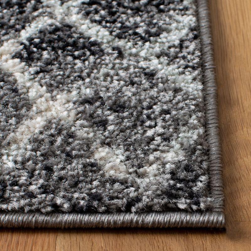 Madison 700 MAD798 Power Loomed Indoor Runner Rug - Charcoal/Ivory - 2'3"x6' - Safavieh