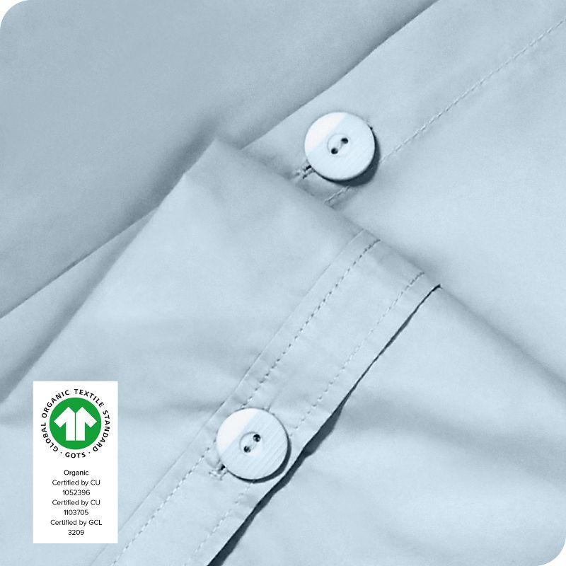 Bare Home Modern & Contemporary Organic Percale Machine Woven Duvet Cover Set