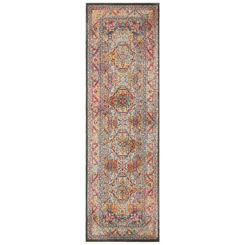 Luxor LUX322 Power Loomed Runner Rug - Ivory/Fuchsia - 2'2"x7' - Safavieh.