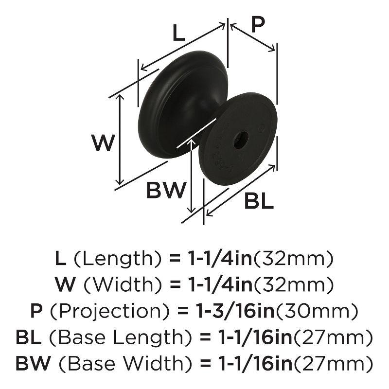 Revitalize 1 1/4" Diameter Mushroom Knob