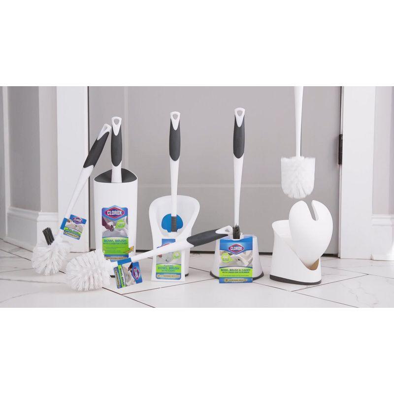 Clorox Corner Toilet Brush & Holder