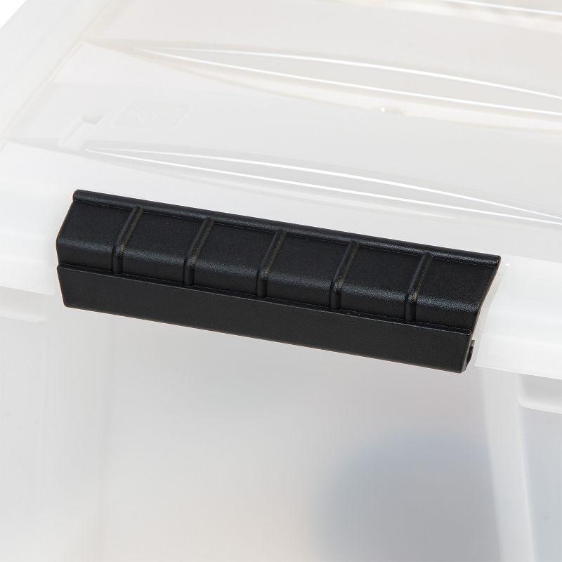 12.75qt Plastic Storage Bins with Lids and Secure Latching Buckles - 6 Pack