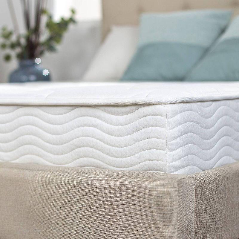 Twin 8" White Innerspring Mattress with Quilted Top