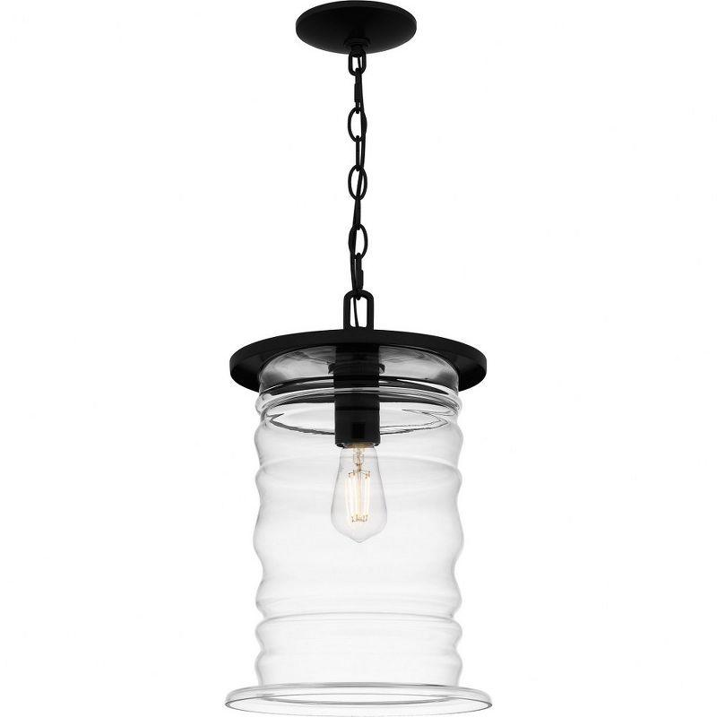 Noland Matte Black Glass Mini Pendant Light