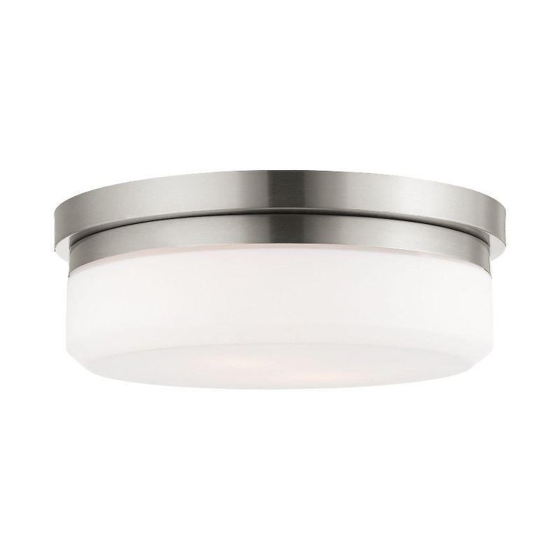 Livex Lighting Stratus 2 - Light Flush Mount in  Brushed Nickel