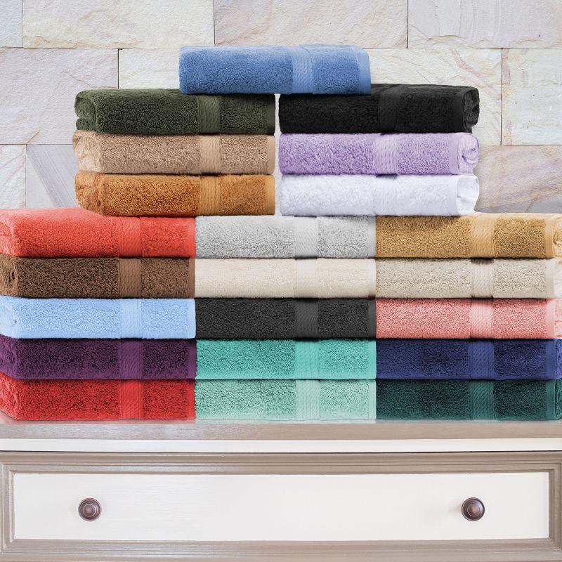 Luxury Cotton Heavyweight Ultra-Plush Hand Towel Set of 4 by Blue Nile Mills